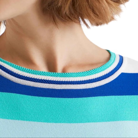 MarcCain Viscose-Blend Knit Striped Pullover N1 - Picture 3 of 11